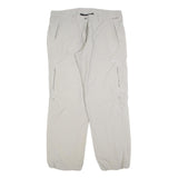 MAMMUT Womens Polyester Beige Relaxed Trousers W36 L30 Outdoor Hiking Zip