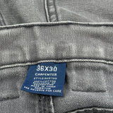 Rk Brand Carpenter Trousers - 36W 30L Grey Cotton