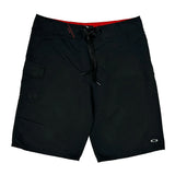 Oakley Cargo Shorts - 32W 10L Black Polyester