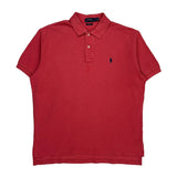 Polo By Ralph Lauren Polo Shirt - Large Red Cotton