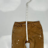 Carhartt Double Knee Carpenter Trousers - 32W 28L Brown Cotton