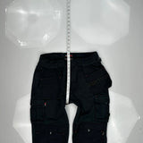 Tuff Stuff Cargo Pants - 33W 30L Black Cotton