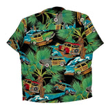 Diamond Head Graphic Hawaiian Shirt - Large Multicoloured Cotton