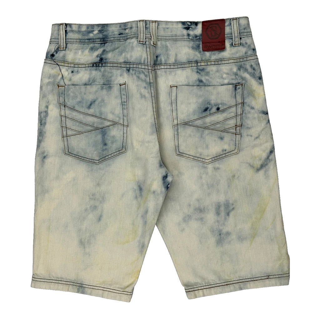 Switch Denim Shorts - 32W 11L Acid Wash Denim – Cerqular