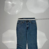 517 Levis Boot Cut Jeans - 28W US 4 Blue Cotton