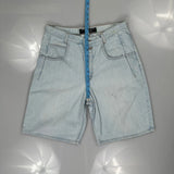 Guess Denim Shorts - 32W 10L Light Wash Cotton