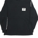 PUMA Mens Black Cotton Hoodie M Printed Logo Casual Streetwear Sweatshirt