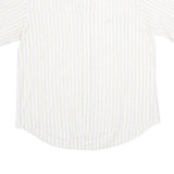 KAPPA Mens White & Beige Striped Shirt XL Casual Cotton Button Down