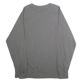 FANATICS Mens Grey Purdue Graphic T-Shirt XL Long Sleeve Crew Neck Cotton Blend