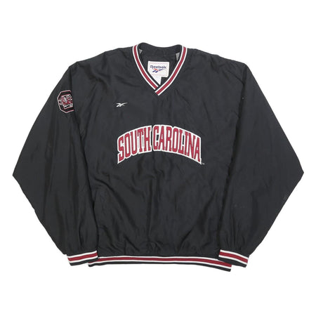 REEBOK Mens Black & Maroon South Carolina V-Neck XL Pullover Sweatshirt