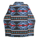 CHAPS Womens Blue Black Red Printed Polyester Jacket XL Zip Outerwear