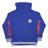 NBA Mens Blue LA Clippers Pullover Sweatshirt M Cotton Blend High Neck