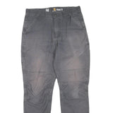 CARHARTT Mens Cotton Blend Grey Regular Fit Straight Leg Trousers W32 L32