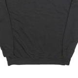 UMBRO Womens Black Cotton Blend Sweatshirt M Crew Neck Logo Print