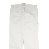 CALVIN KLEIN JEANS Mens Cotton White Casual Regular Fit Straight Leg Trousers
