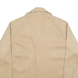 TUNDRA Womens Beige Blouse Long Sleeve Collared Plain L Button Front