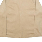 TUNDRA Womens Beige Blouse Long Sleeve Collared Plain L Button Front