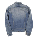 LEE Mens Blue Denim Jacket M Cotton Blend Button Closure Classic Fit Casual