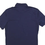 POLO RALPH LAUREN Mens Navy Blue Short Sleeve Plain M Polo Shirt Cotton Blend