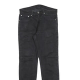 LEVI'S 502 Mens Jeans Black Regular Straight Denim Medium W31 L32 Zip Cotton
