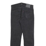 LEVI'S 502 Mens Jeans Black Regular Straight Denim Medium W31 L32 Zip Cotton