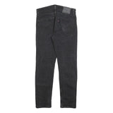 LEVI'S 502 Mens Jeans Black Regular Straight Denim Medium W31 L32 Zip Cotton