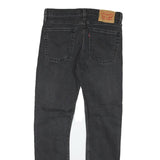 LEVI'S 510 Mens Jeans Black Slim Skinny Denim W28 L27 Distressed Stretch