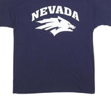 RUSSELL ATHLETIC Mens Navy Blue Nevada Graphic T-Shirt L Short Sleeve Crew Neck