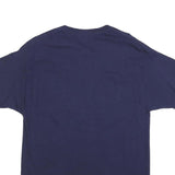 RUSSELL ATHLETIC Mens Navy Blue Nevada Graphic T-Shirt L Short Sleeve Crew Neck