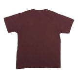 CHAMPION Mens Maroon Mississippi State Baseball T-Shirt L Short Sleeve Crew Neck