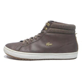 LACOSTE Womens Brown Leather High Top Trainers UK 7 Stylish Comfortable Casual