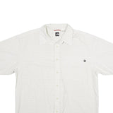 THE NORTH FACE Mens White Check Shirt XL Outdoor Casual Button Up