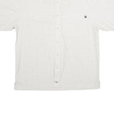 THE NORTH FACE Mens White Check Shirt XL Outdoor Casual Button Up