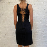 Unbranded Midi Dress - Small Black Viscose Blend