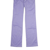 JOSEPH Womens Cotton Blend Purple Regular Straight Trousers W28 L34 Elegant
