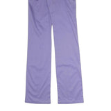 JOSEPH Womens Cotton Blend Purple Regular Straight Trousers W28 L34 Elegant