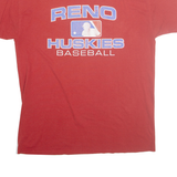 RUSSELL ATHLETIC Mens Red Reno Huskies Baseball Graphic T-Shirt L Crew Neck