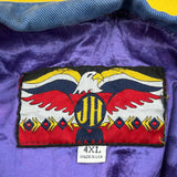 Roush Racing Jh Designs Cheerios Nascar Bomber Jacket - 4XL Blue Polyester