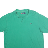 CHAPS Mens Green Short Sleeve Polo Shirt XL Cotton Casual Comfortable Classic