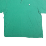 CHAPS Mens Green Short Sleeve Polo Shirt XL Cotton Casual Comfortable Classic