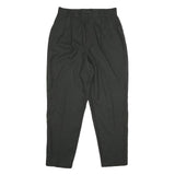 SAMANTHA Womens Classic Black Polyester Blend Trousers W28 L29 Zip Closure