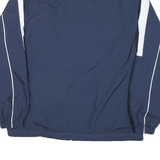 REEBOK Mens Navy & White Track Jacket XL Polyester Blend Zip Activewear