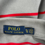 Polo By Ralph Lauren Striped Polo Shirt - XL Gray Cotton