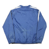 NIKE Womens Blue Plain Jacket M Polyester Blend Zip Sports Casual Lightweight