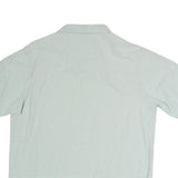 PATAGONIA Mens White & Grey Striped Short Sleeve Polo Shirt M Casual Summer