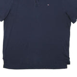 TOMMY HILFIGER Mens Blue Short Sleeve L Polo Shirt Cotton Blend Classic Fit