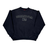 Quiksilver Spellout Sweatshirt - Medium Black Cotton