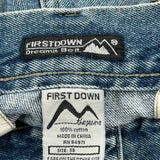 First Down Cargo Shorts - 38W 11L Blue Cotton