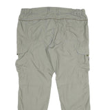 CHARLES VOGELE Mens Beige Relaxed Cargo Trousers W38 L31 Zip Pockets Casual