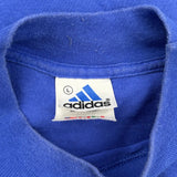 Vintage Adidas T-Shirt - Large Blue Cotton